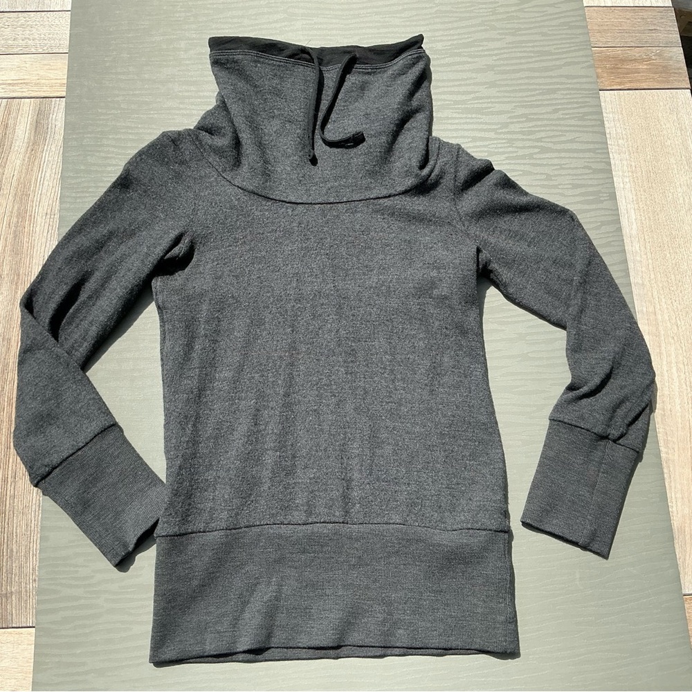Icebreaker Charcoal Cowl Neck Sweater